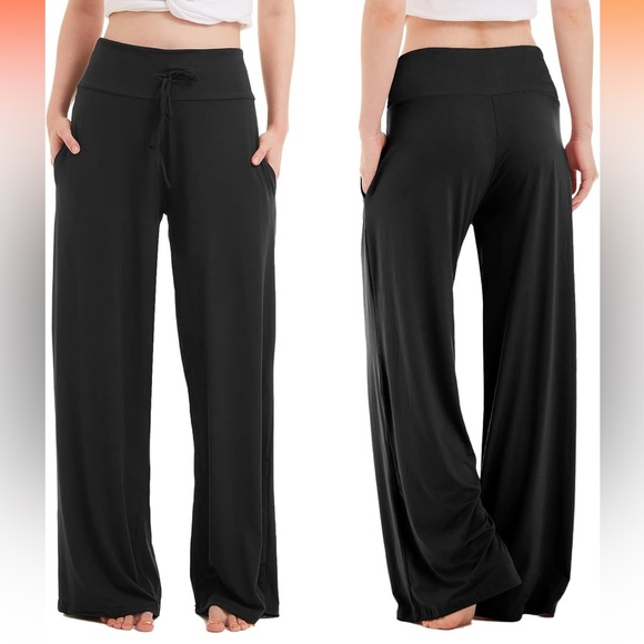 Pants - ❌SOLD❌Women's Wide-Leg High-Waisted Casual Pants with Pockets